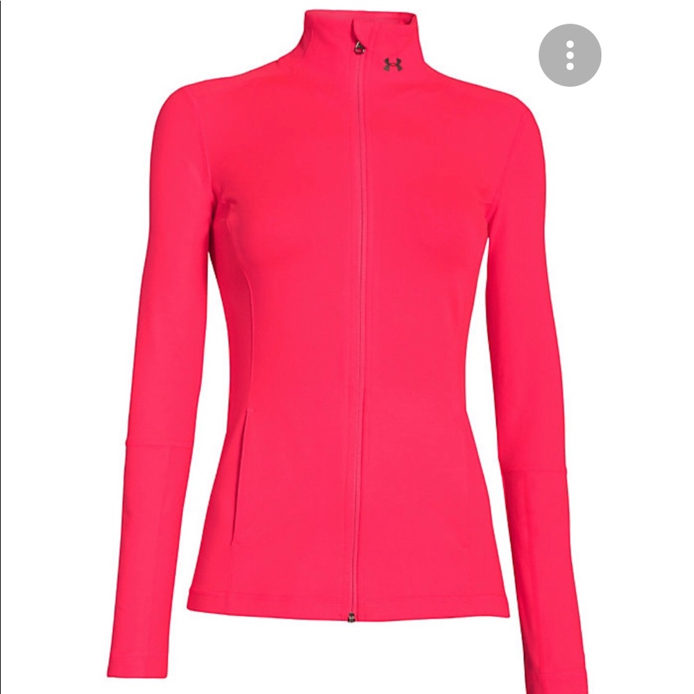 Under Armour Orange Workout Zip Front Jacket size XS